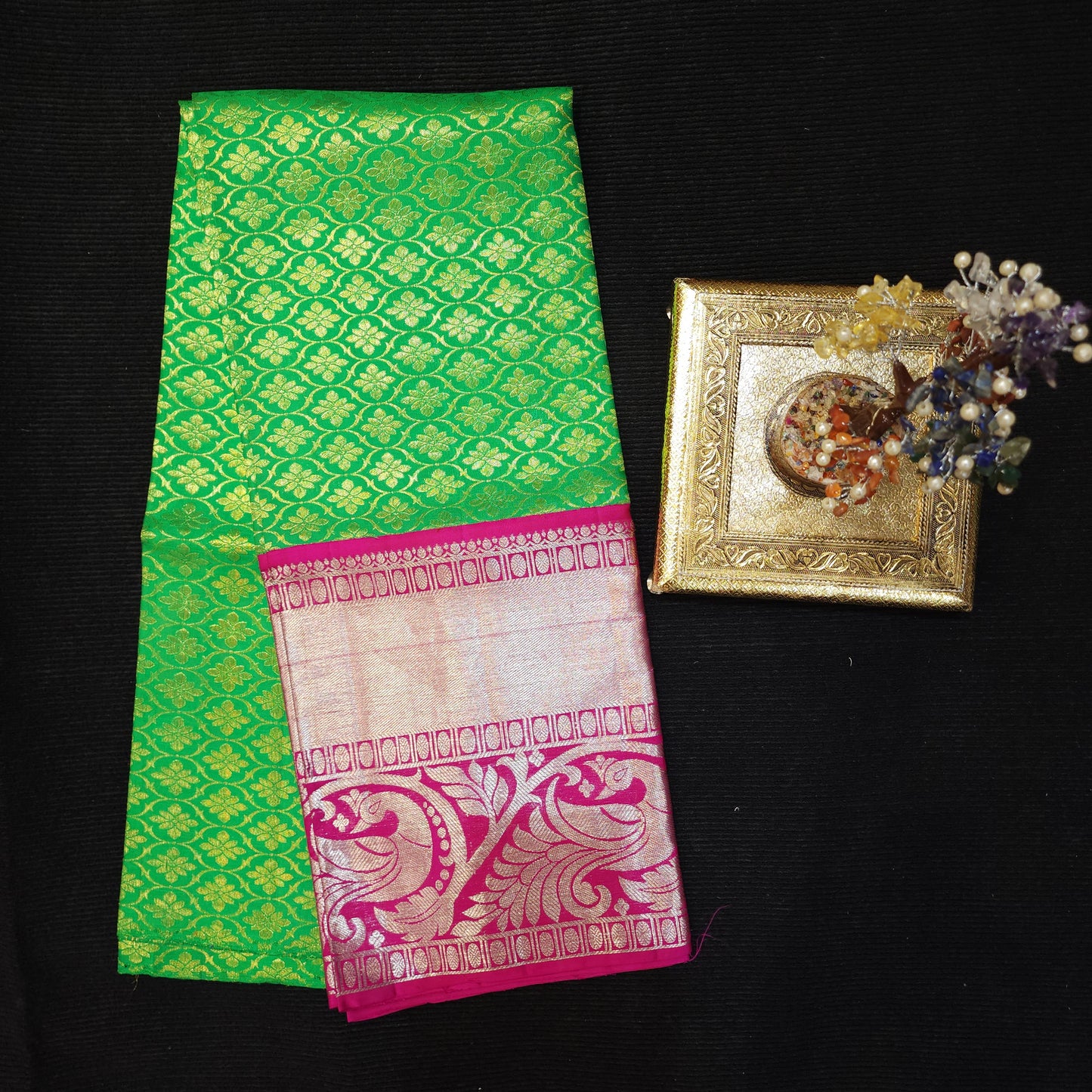 Pure Handloom Kanchi Pattu Pavadas - Ambica Wedding Mall