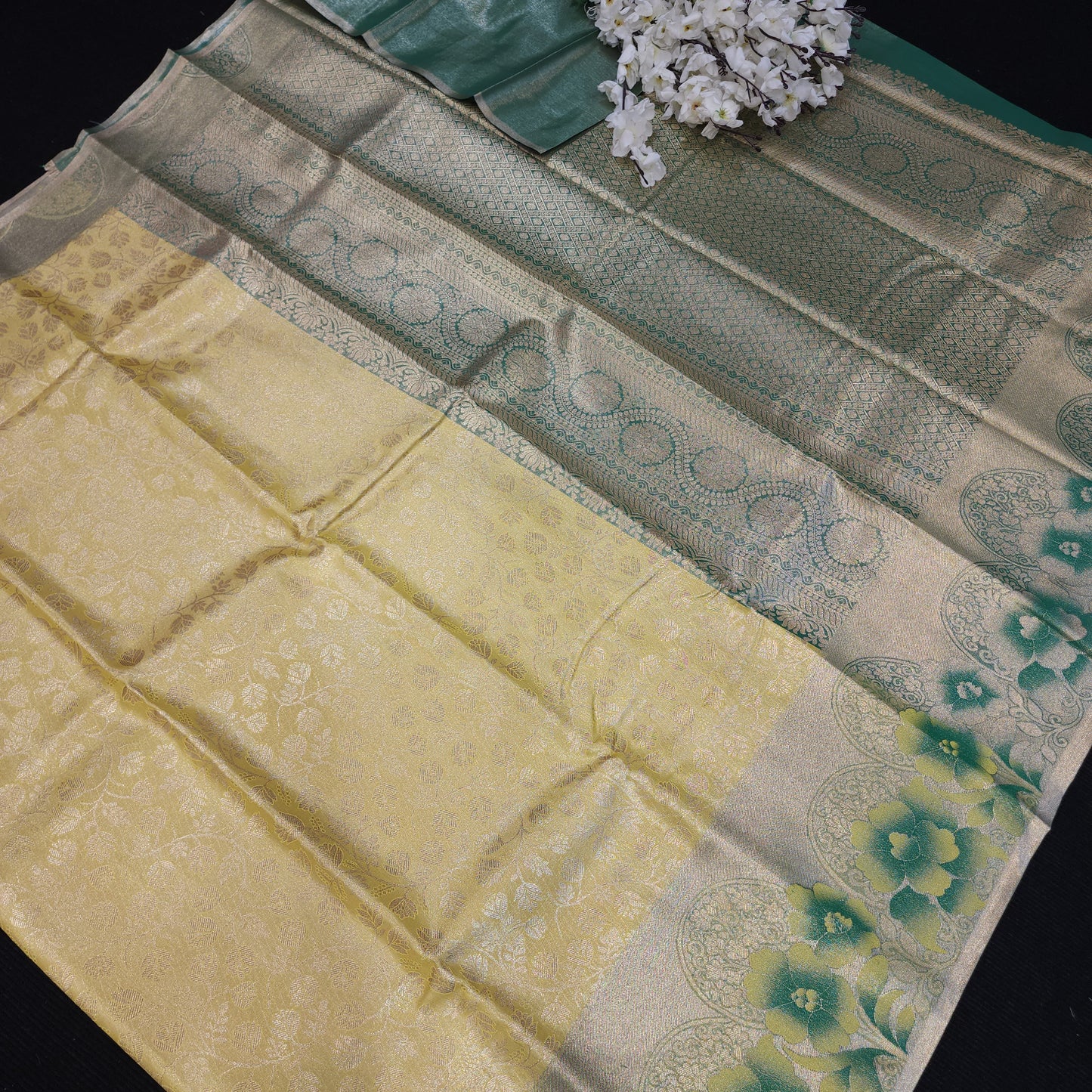 Skirt Border Kanchi Pattu Saree