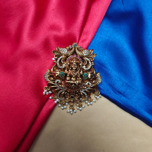 Beautiful Nakshi Pendant With Laxmi Idol