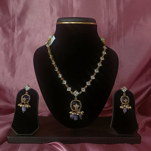 Stylish Victorian Short Necklace - Ambica Wedding Mall
