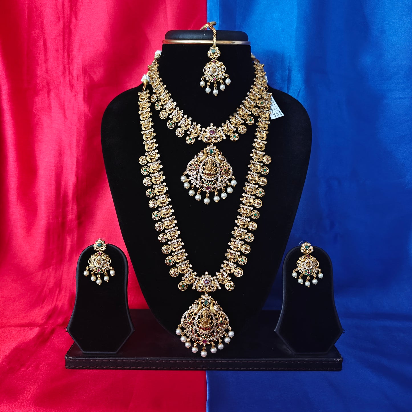 Beautiful Nakshi Combo Set With Laxmi Idol - Ambica Wedding Mall