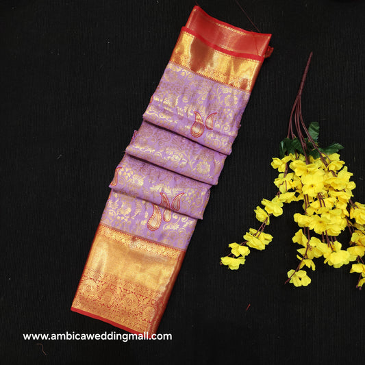 Special Lavender Semi Kanchi Pattu Saree
