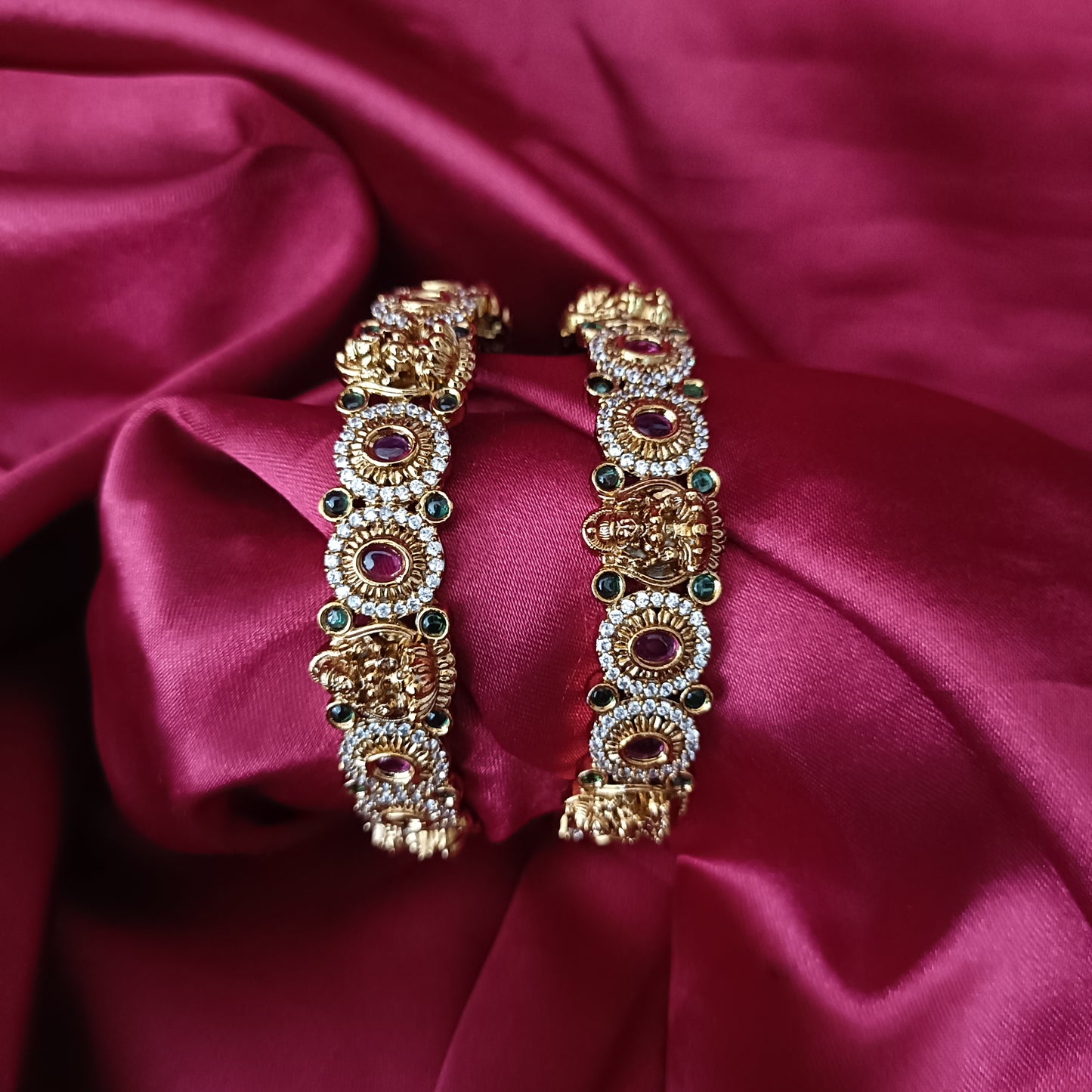 Nakshi Bangles With Laxmi Idol - Ambica Wedding Mall