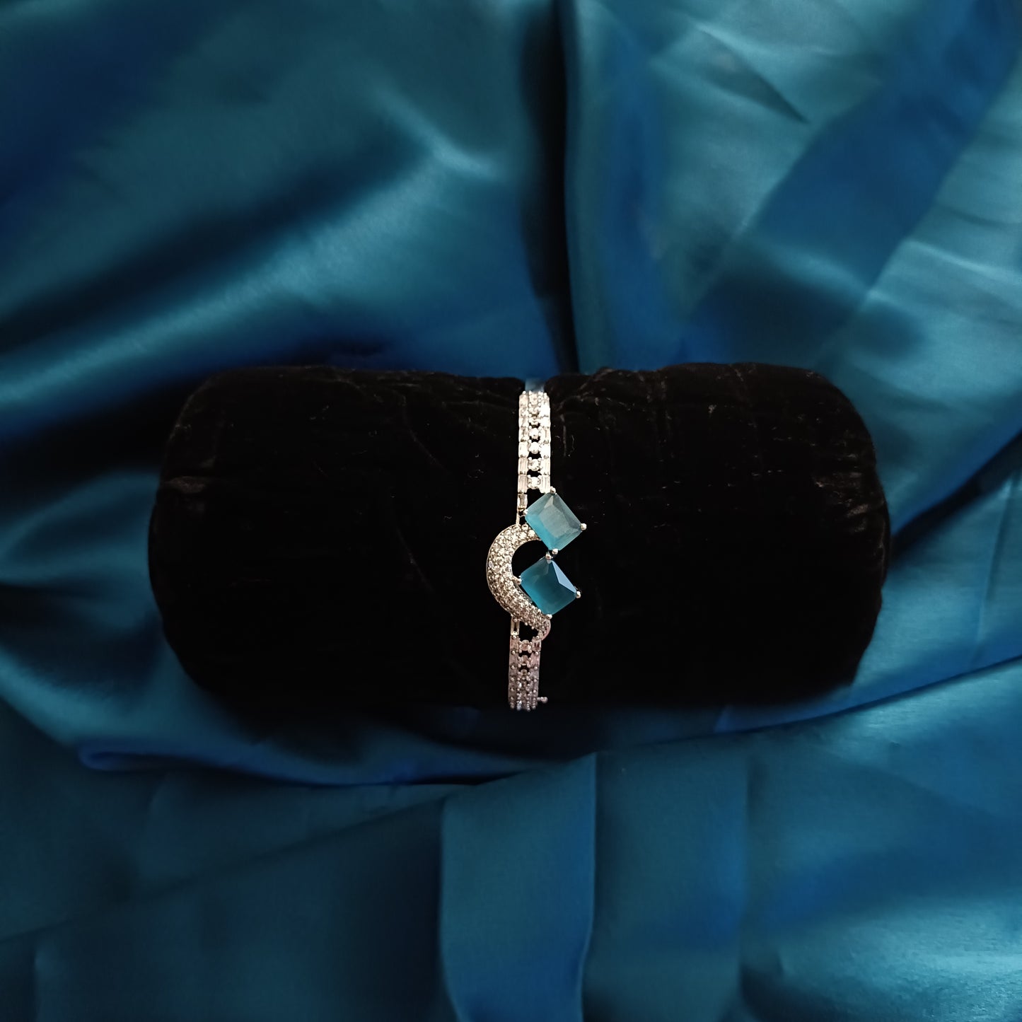 Unique Blue Studded Bracelet - Ambica Wedding Mall