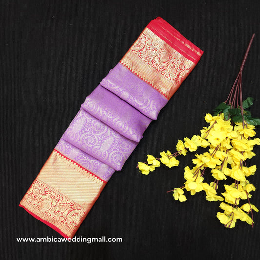 Special Lavender Semi Kanchi Pattu Saree