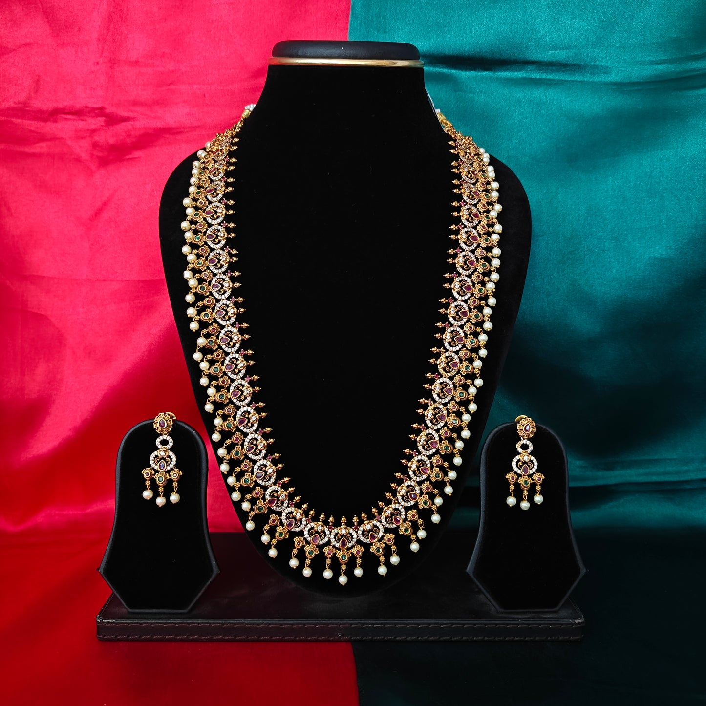 Elegant Nakshi Long Necklace
