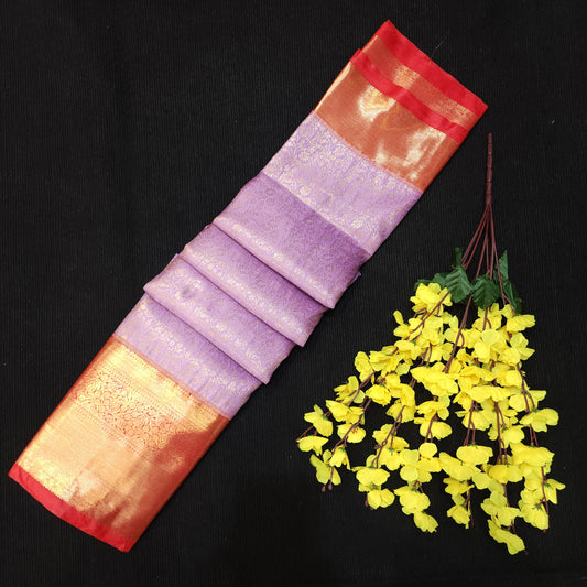 Special Lavender Semi Kanchi Pattu Saree