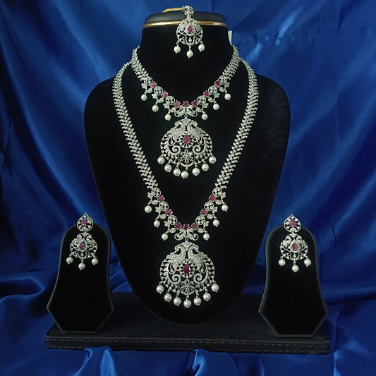 Beautiful Silver Combo Set - Ambica Wedding Mall