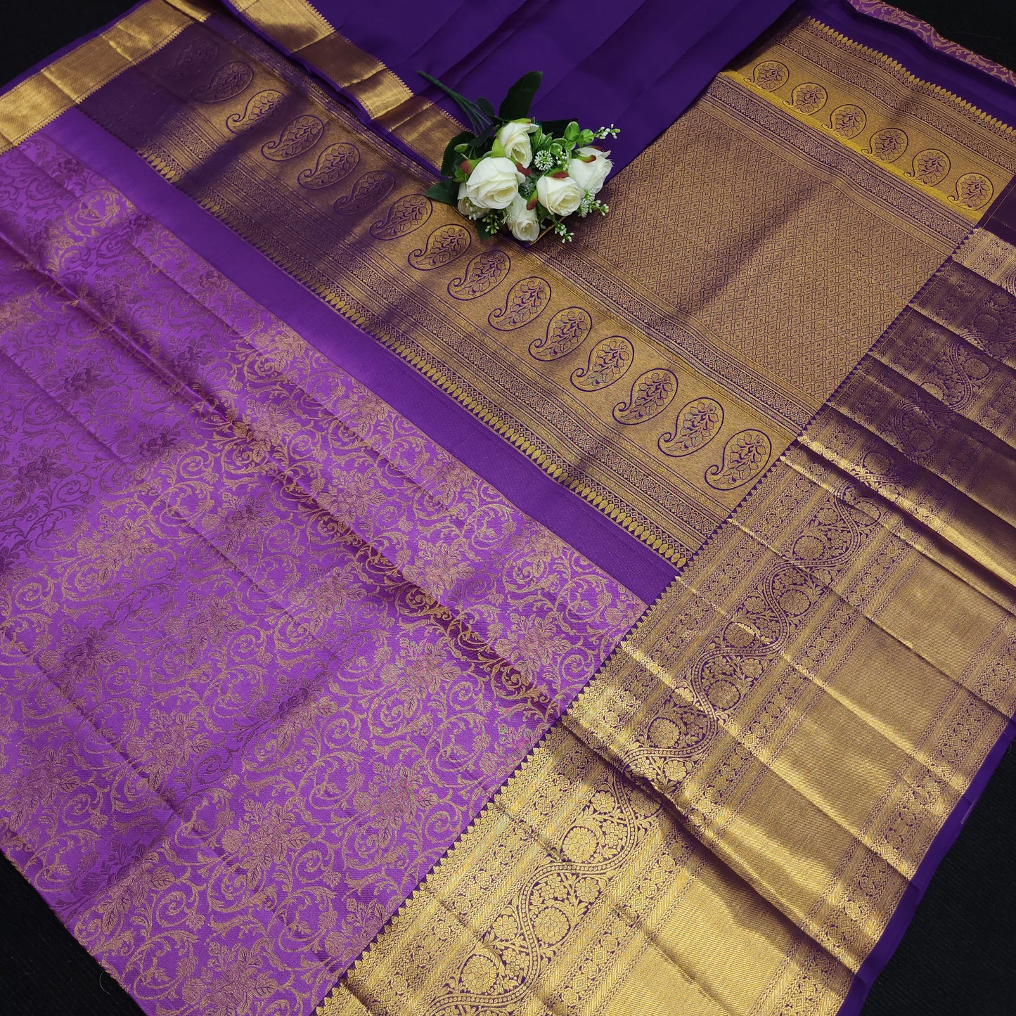 Bridal Resham Pure Handloom Kanchi Sarees