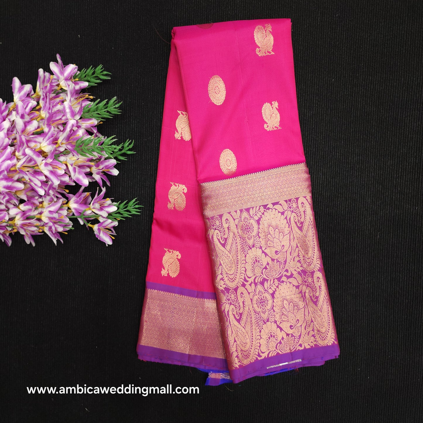 Kanchi Pattu Handloom Butta Light Weight Saree