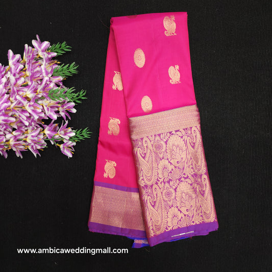 Kanchi Pattu Handloom Butta Light Weight Saree