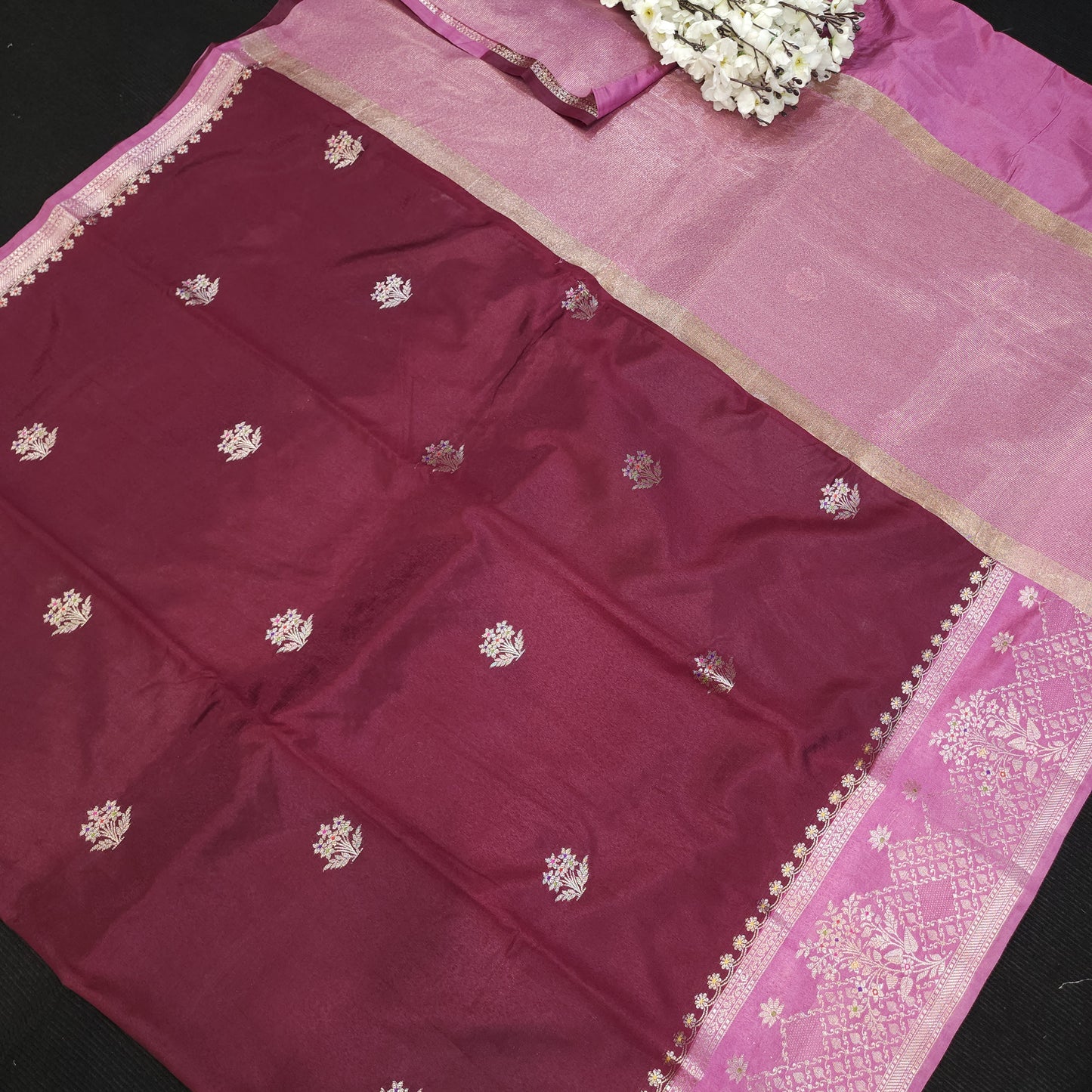 Raw Mango Banaras Pattu Sarees