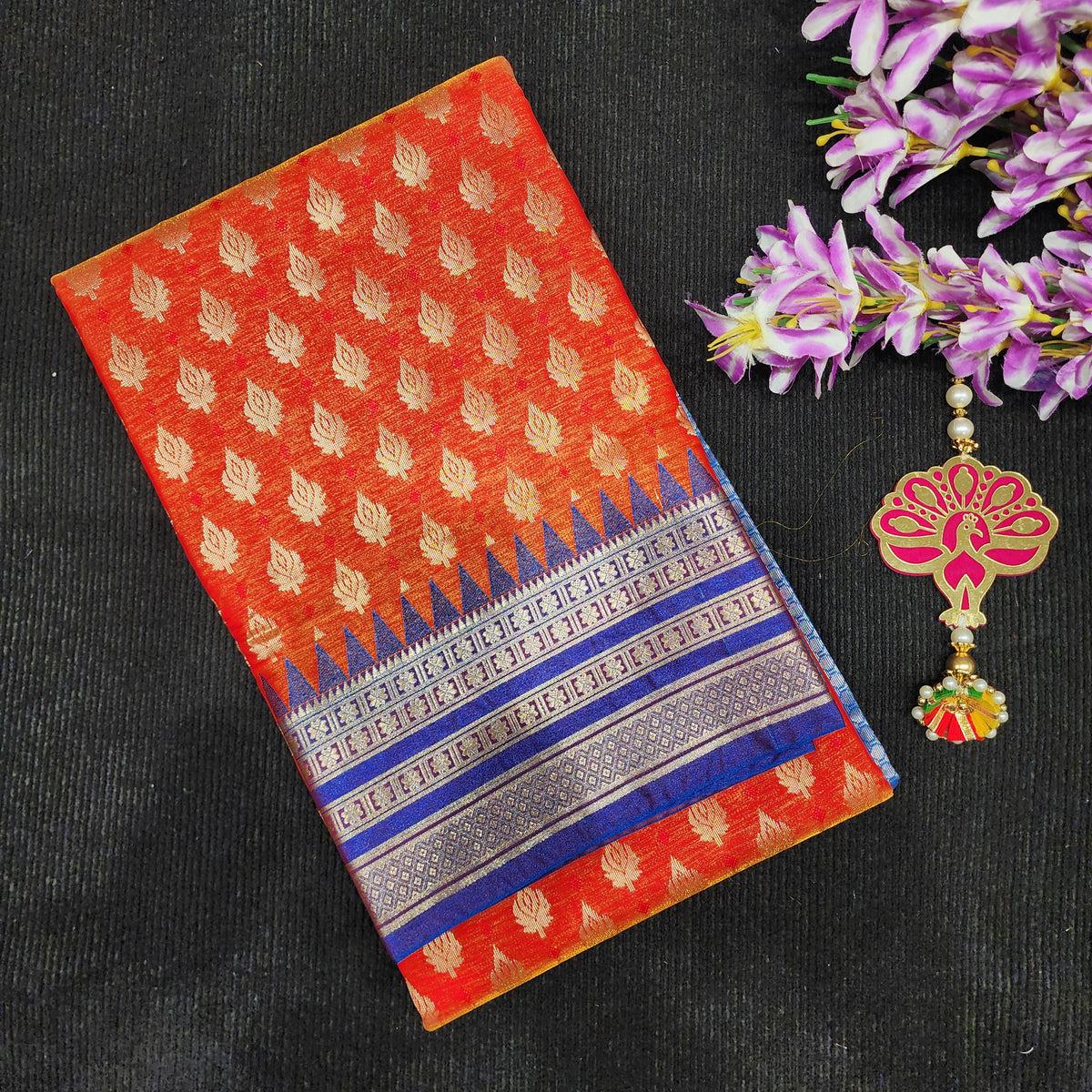 Visiri Kanchi Border Saree