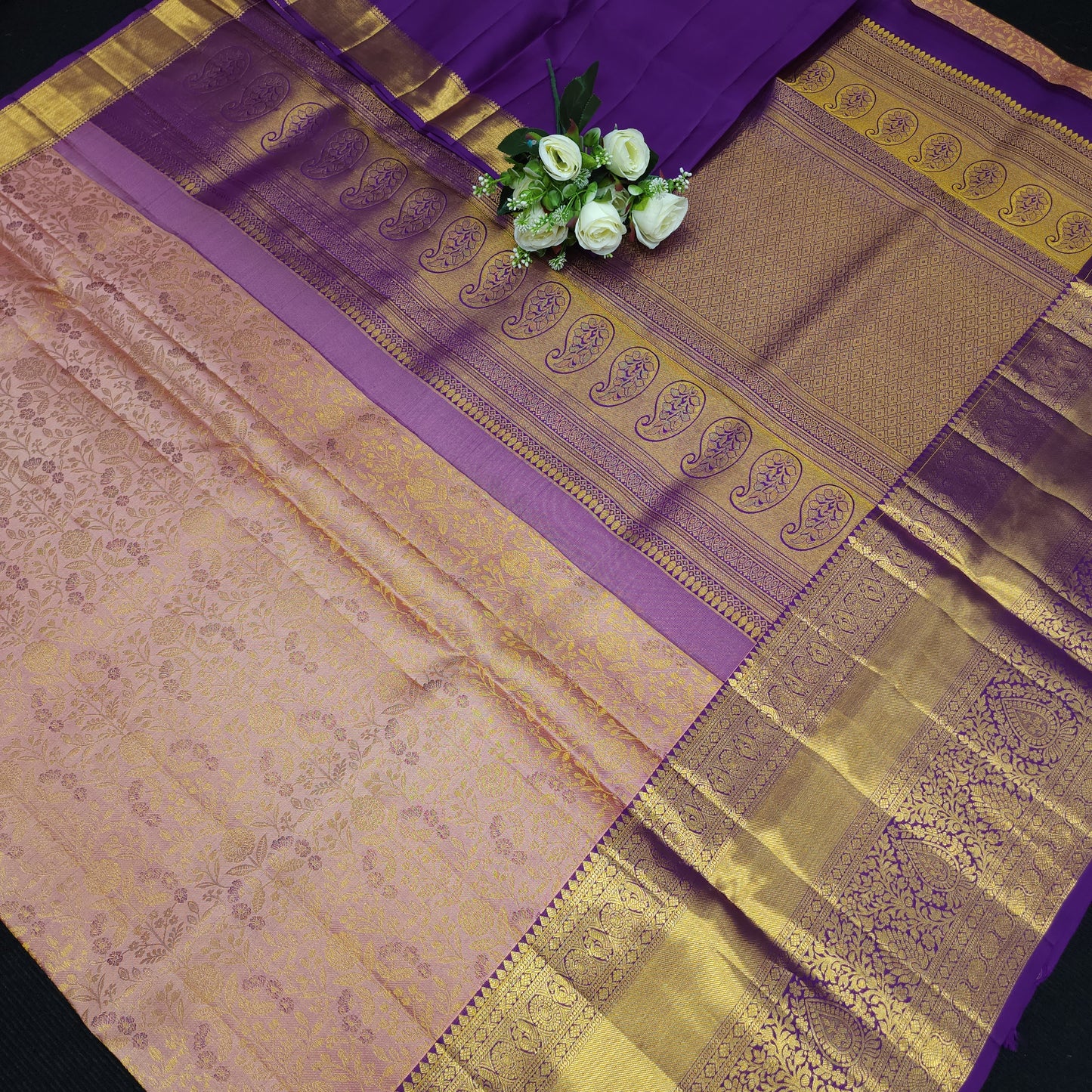 Bridal Resham Pure Handloom Kanchi Sarees