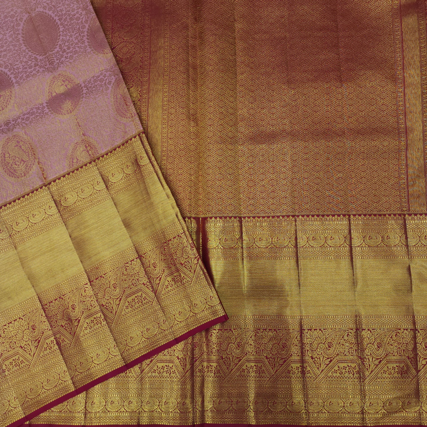 Pure Resham Bridal Kanchi Pattu Handloom Saree