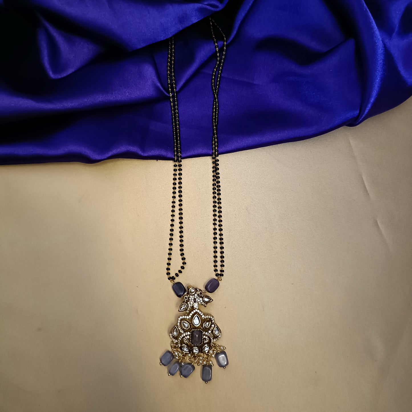 Victorian Fancy Black Beads - Ambica Wedding Mall