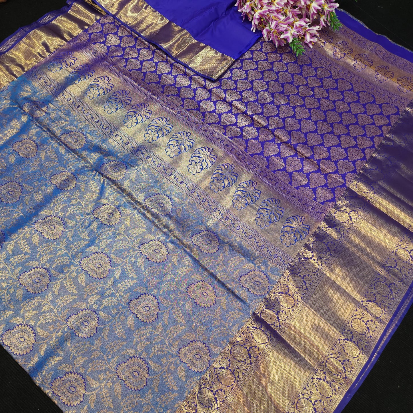 Semi Resham Kanchi Pattu Saree