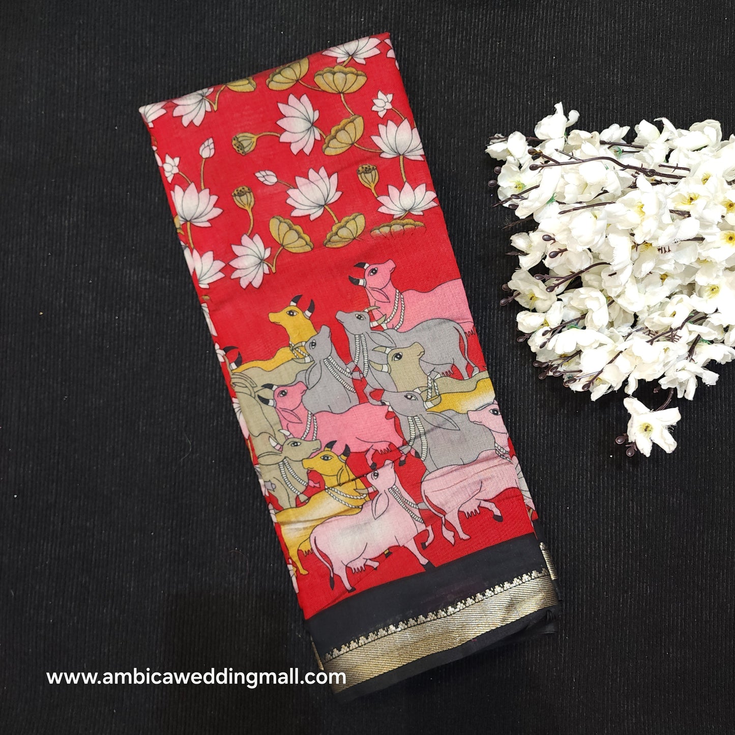 Kalamkari Dola Silk Saree