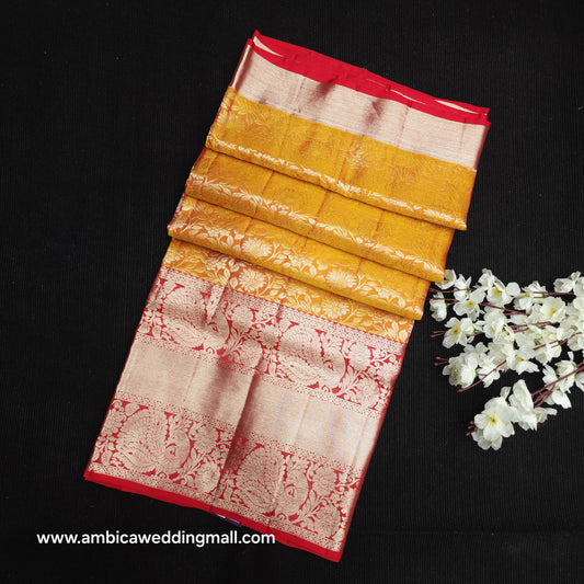 Pure German Silver Zari Pattu Saree