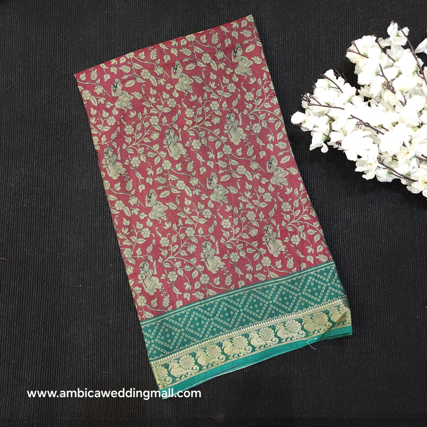 Kalamkari Dola Silk Saree
