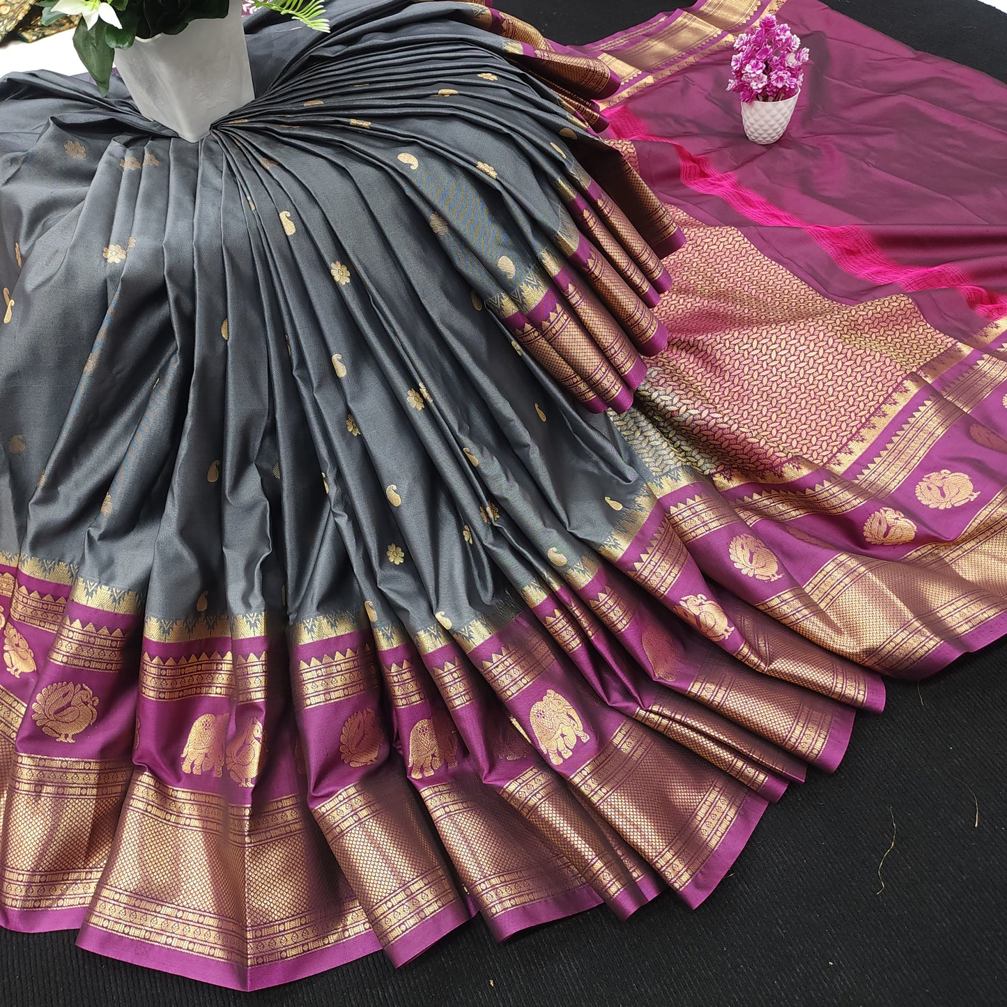 ✨️Gadwal Semi Pattu Sarees✨️