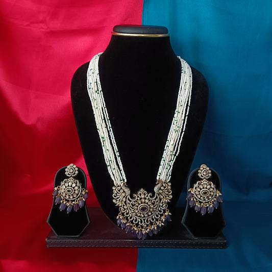 Beautiful Moti Maala In Peacock Design