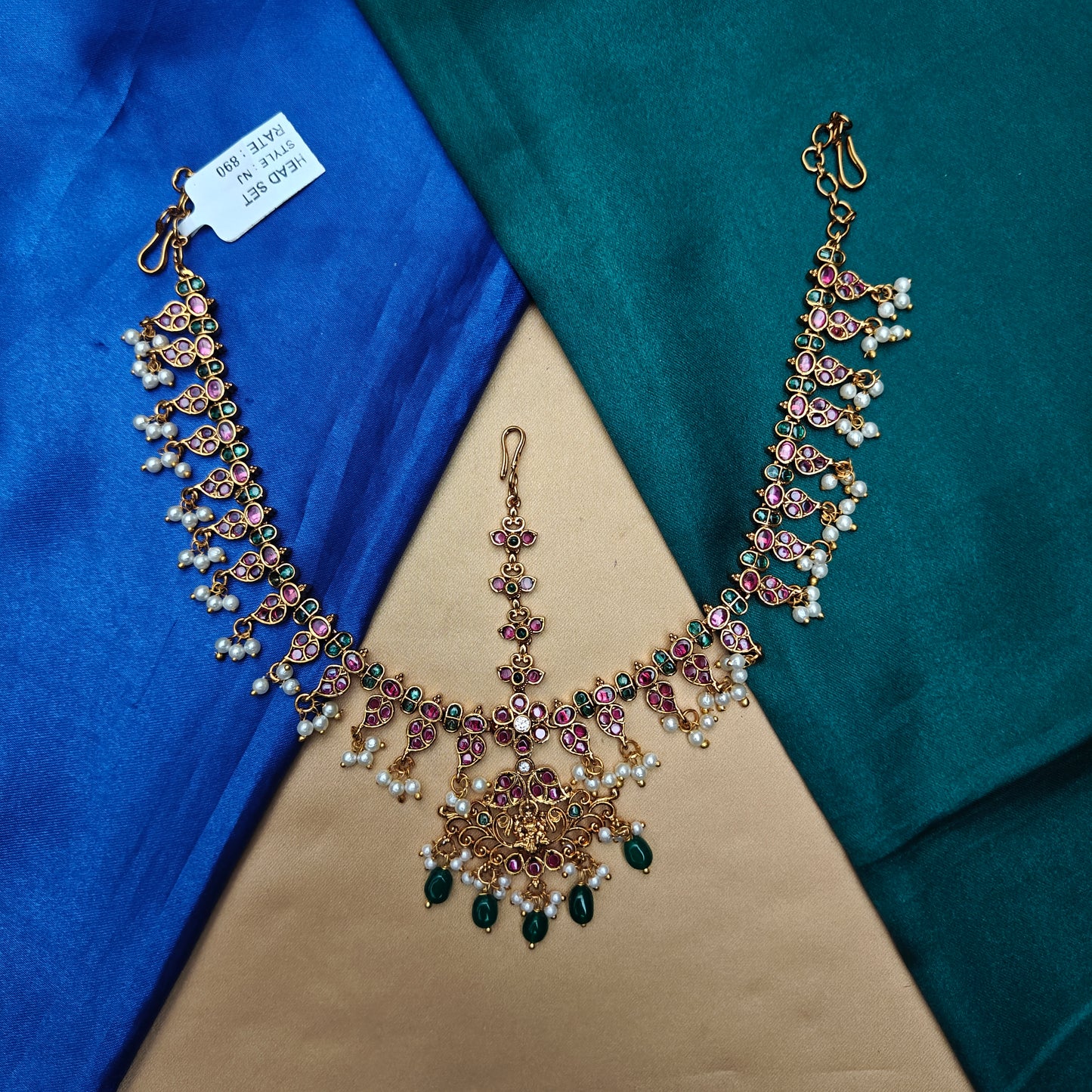 Beautiful Jadau Kundan Bridal Headset