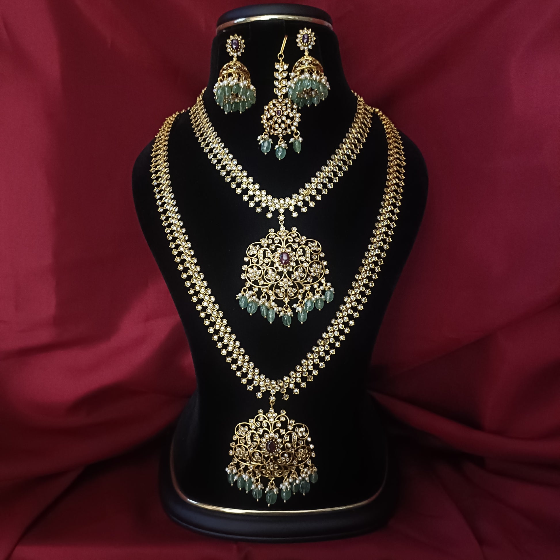 Beautiful CZ Combo Set - Ambica Wedding Mall