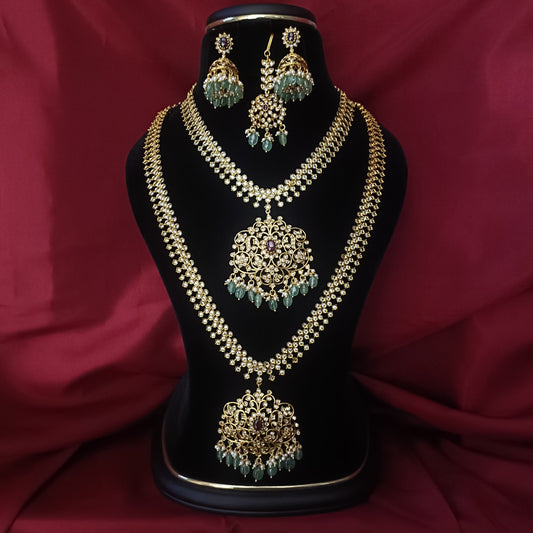 Beautiful CZ Combo Set - Ambica Wedding Mall