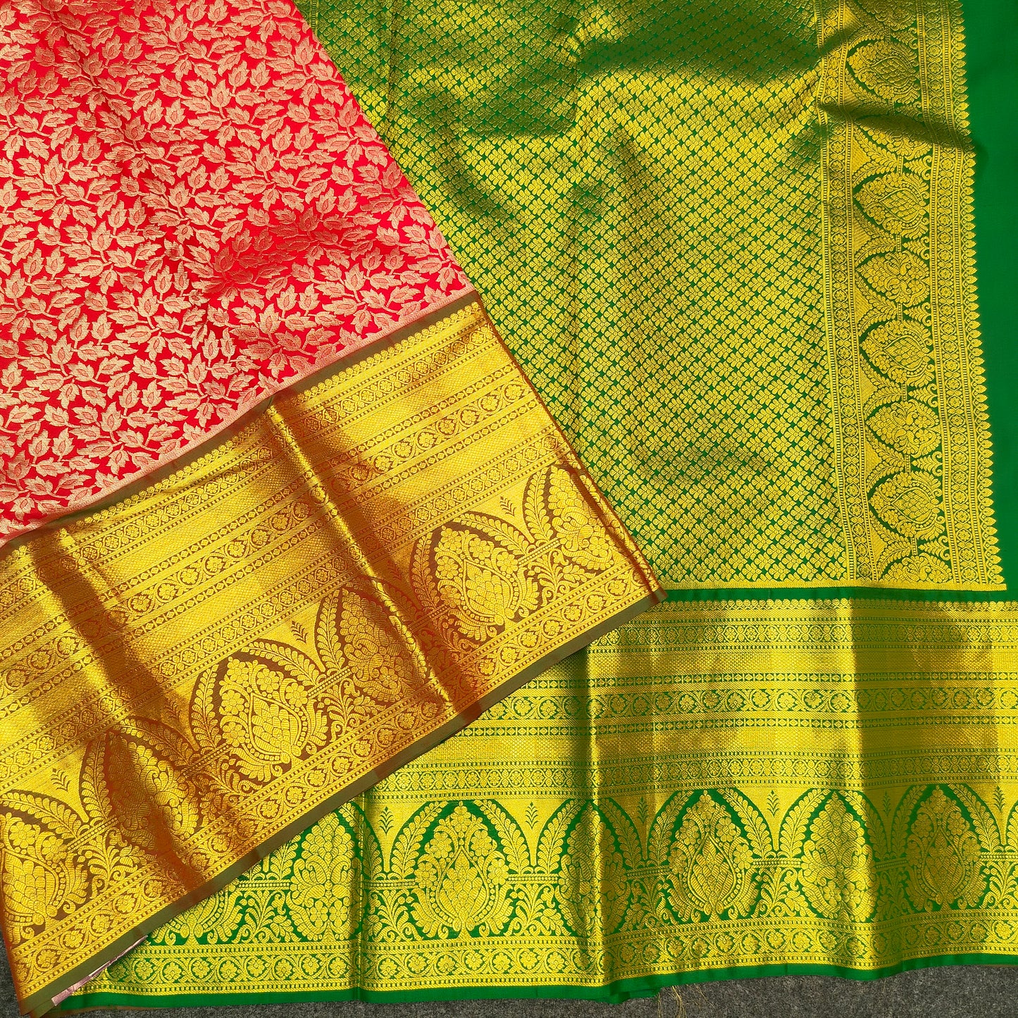 Kanchi Pattu Bridal Pure Zari Saree - Ambica Wedding Mall