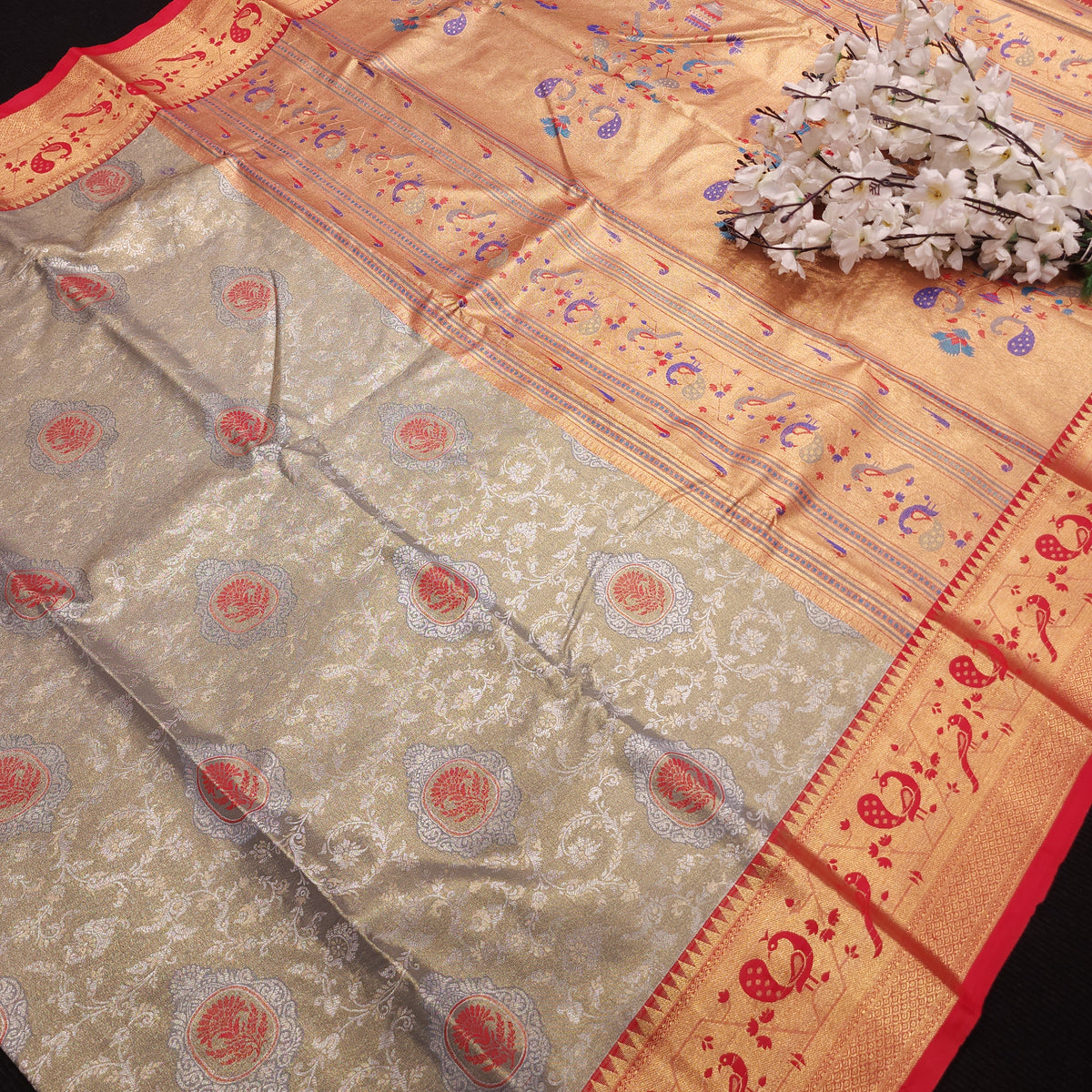 Semi Kanchi Pattu Saree ✨