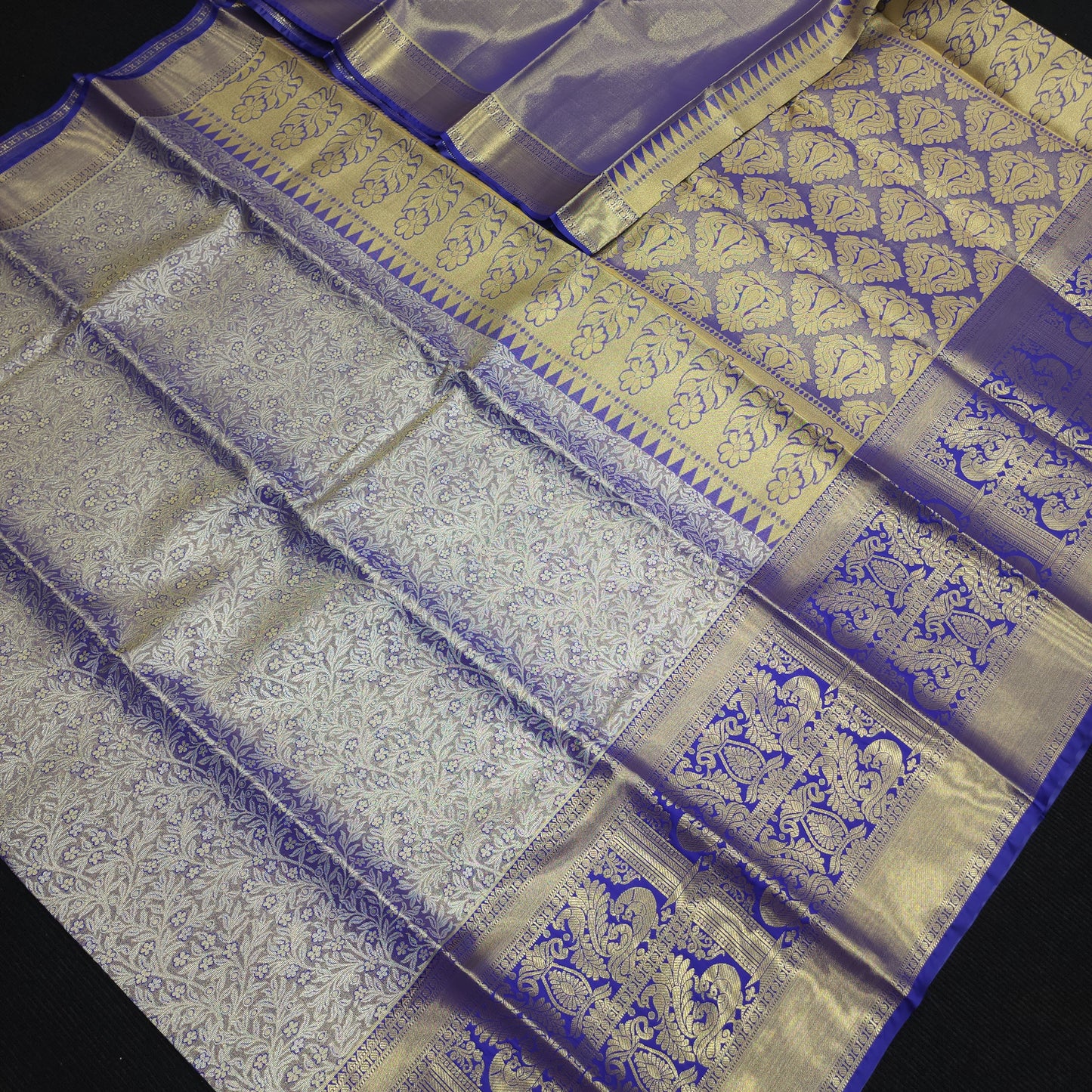 ✨️Kanchi pattu semi one gram gold saree✨️