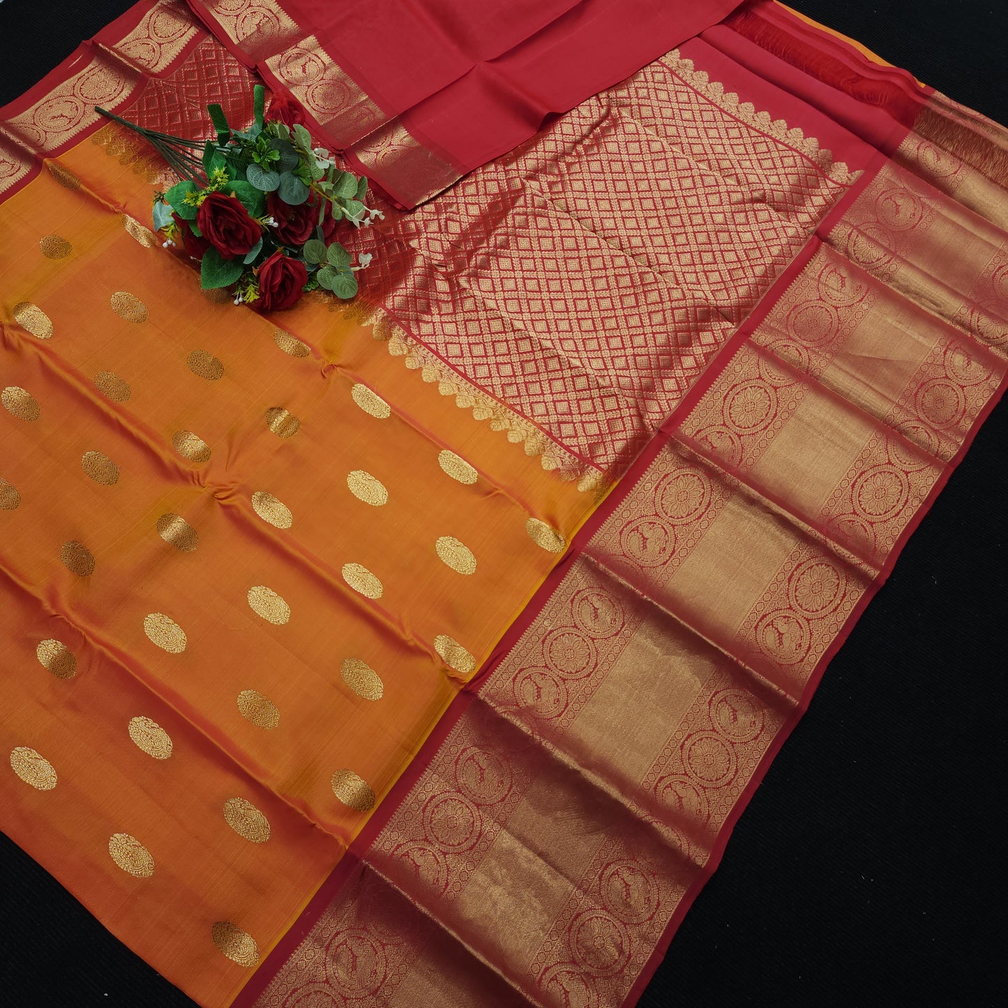 Kanchi Pattu Handloom Butta Light Weight Saree