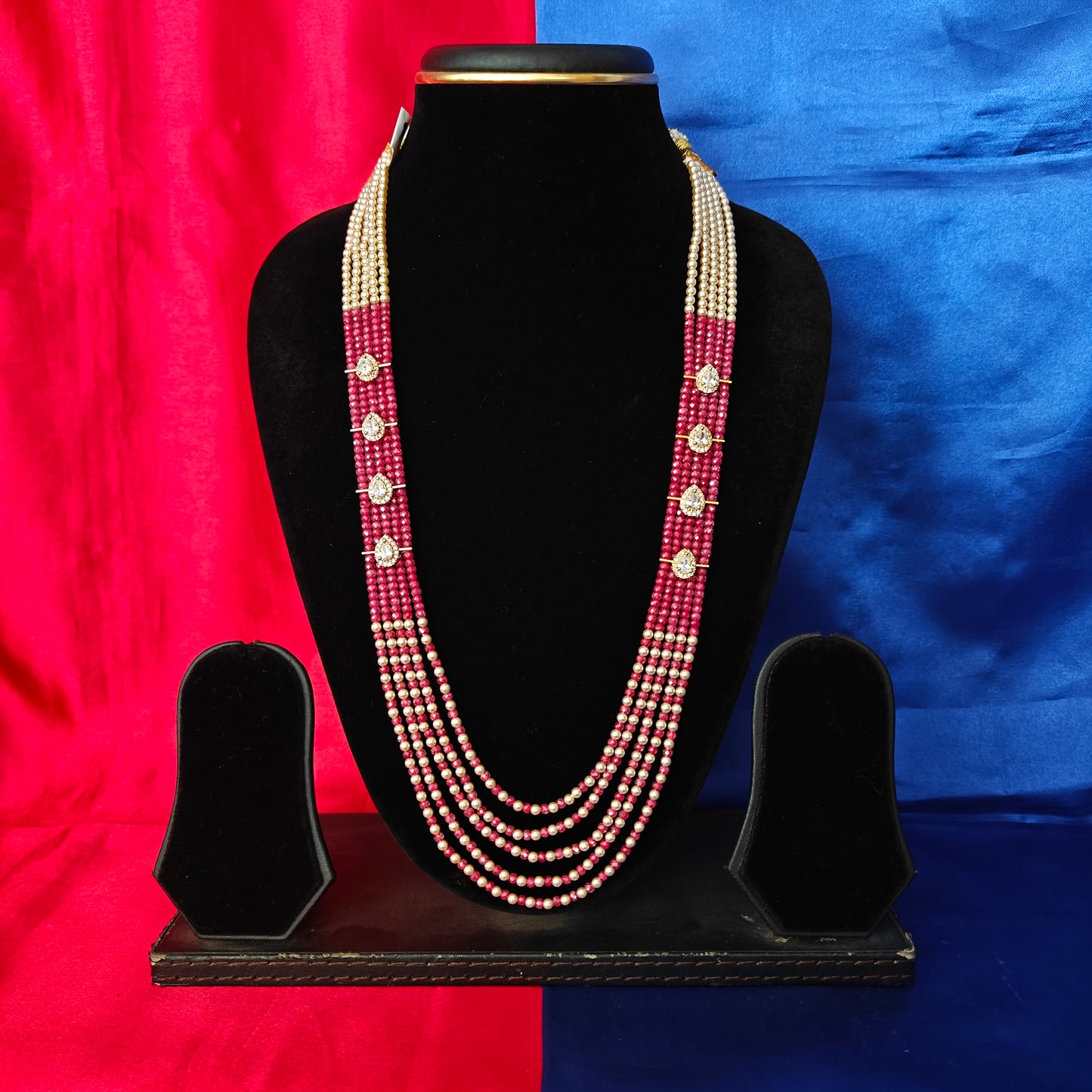 Beautiful Ruby Coloured Honex Necklace