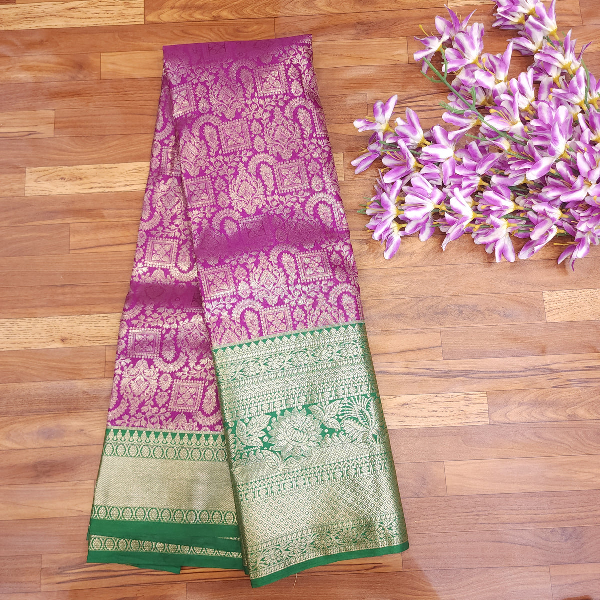 Semi Resham Kanchi Pattu Saree