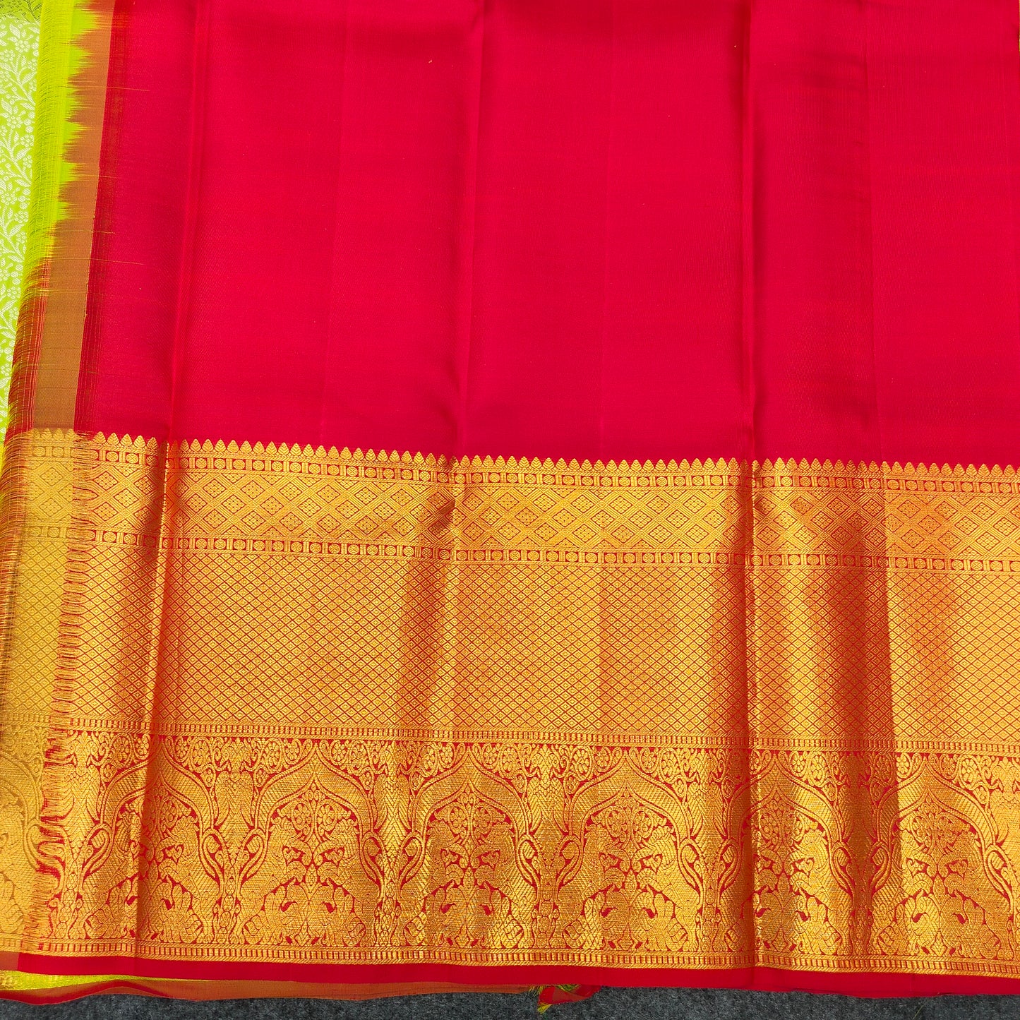 Kanchi Pattu Bridal Pure Zari Saree - Ambica Wedding Mall