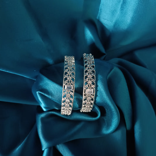 Simple silver Bangles - Ambica Wedding Mall