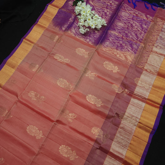 Handloom Kanchi Pattu Butta Light Weight Saree