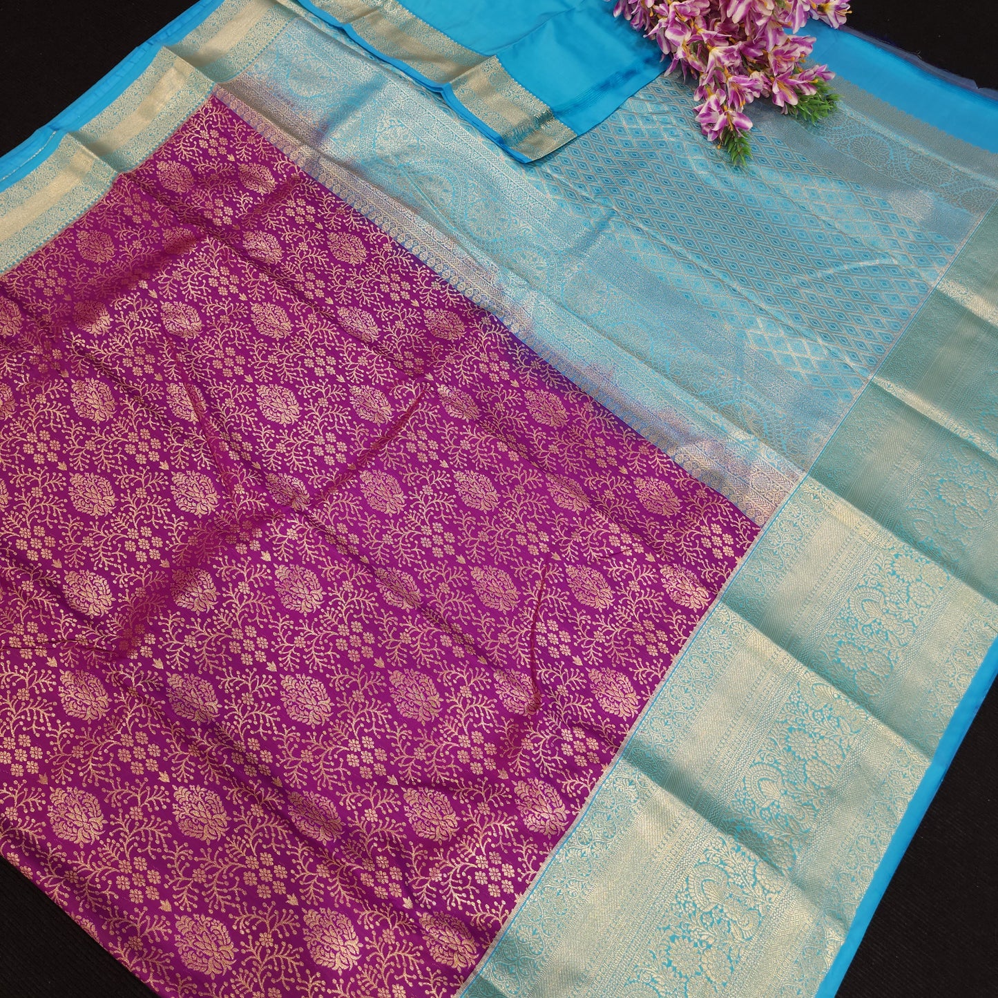 Resham Mix Kanchi Pattu Sarees