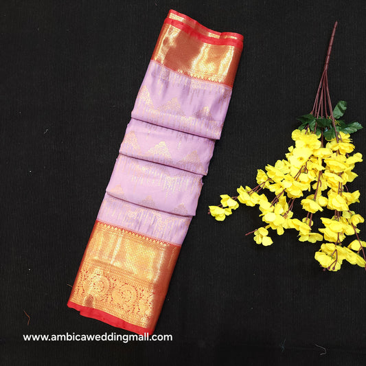 Special Lavender Semi Kanchi Pattu Saree
