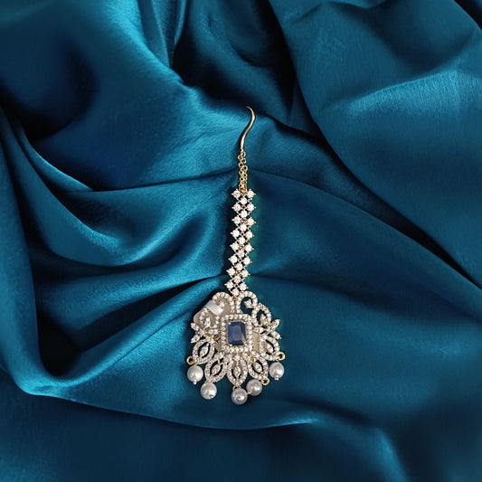Simple GJ Purple Studded Tika - Ambica Wedding Mall