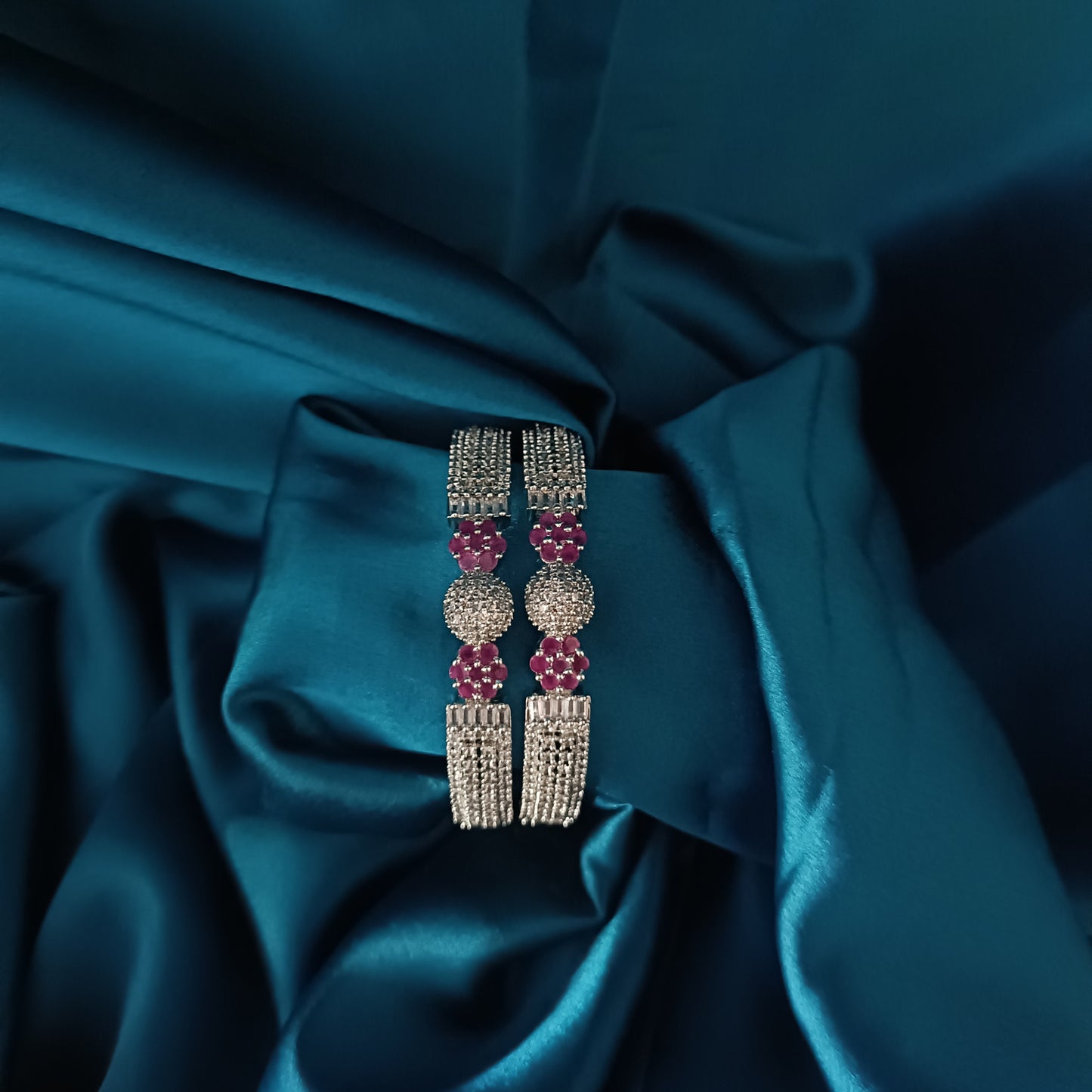 Elegant Silver Bangles - Ambica Wedding Mall