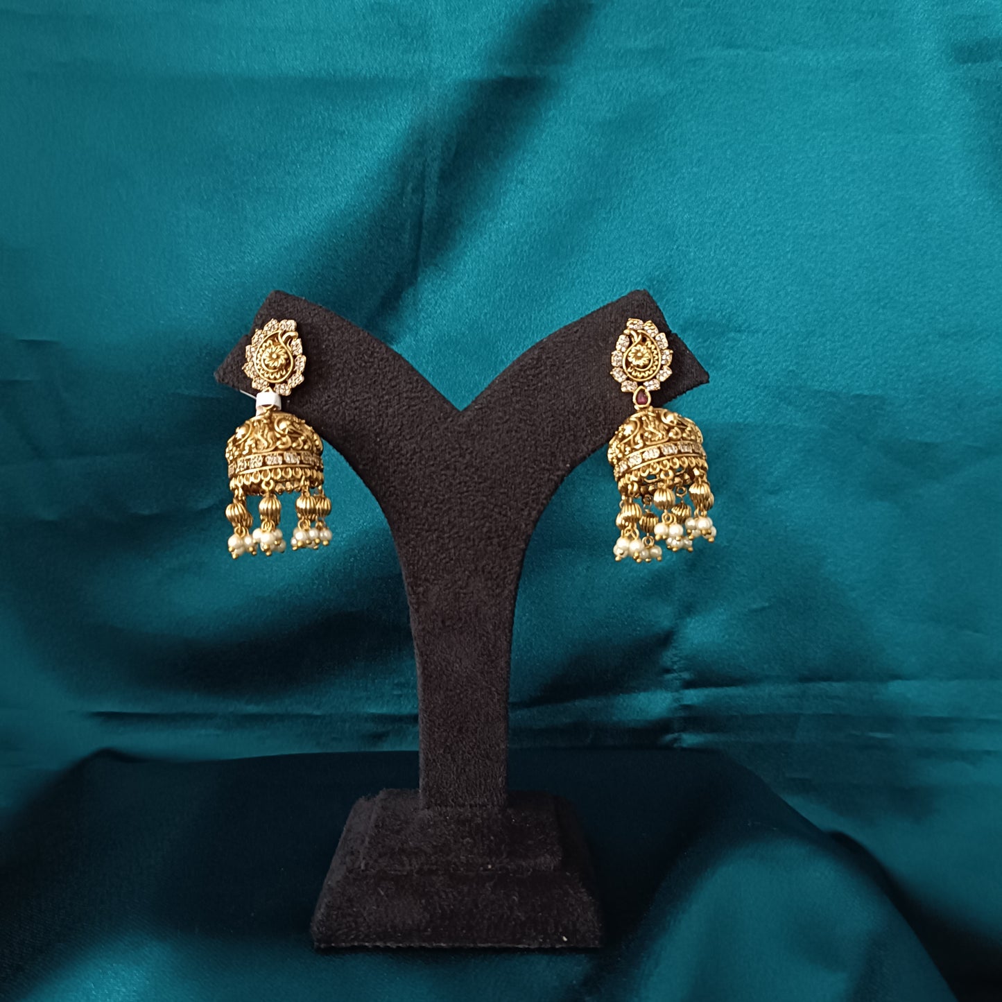 Nakshi polish Jhumkas - Ambica Wedding Mall