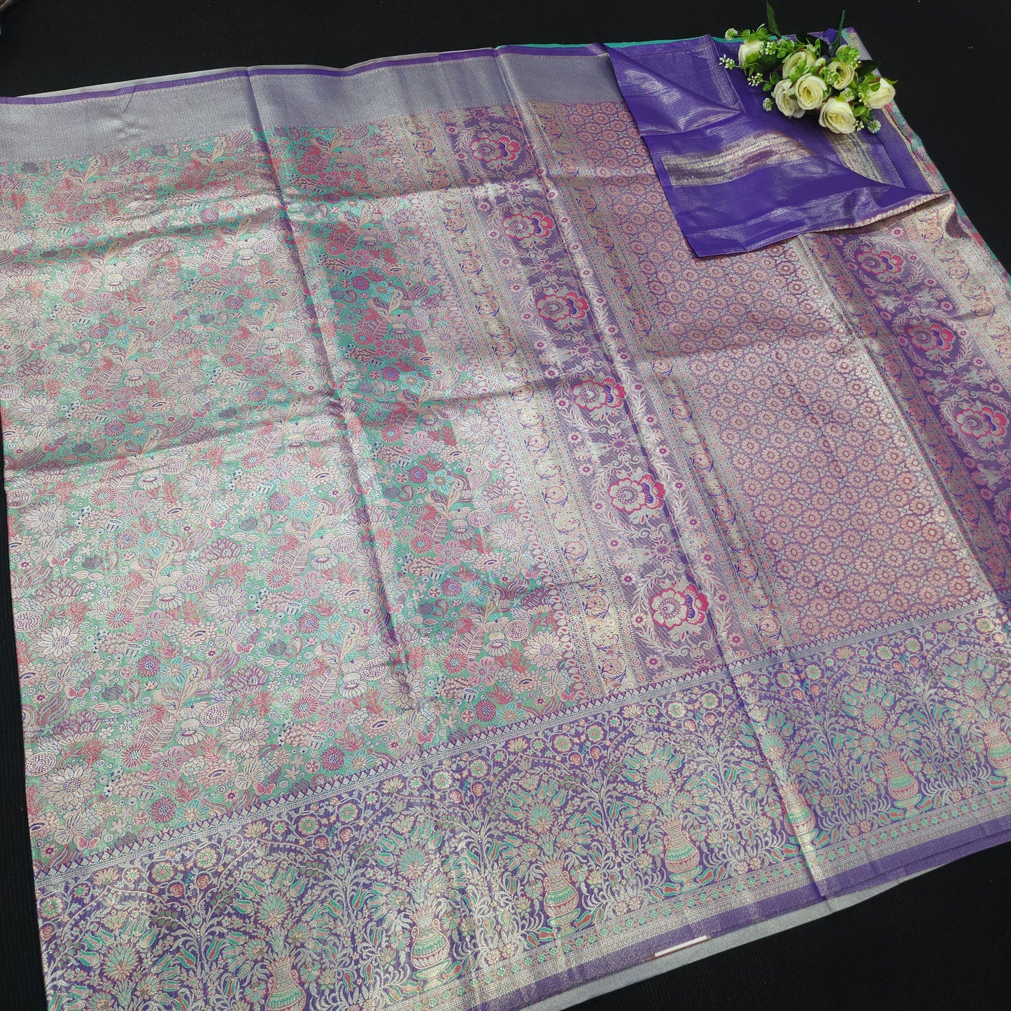 Meenakari Kanchi Pattu Sarees 😍✨️