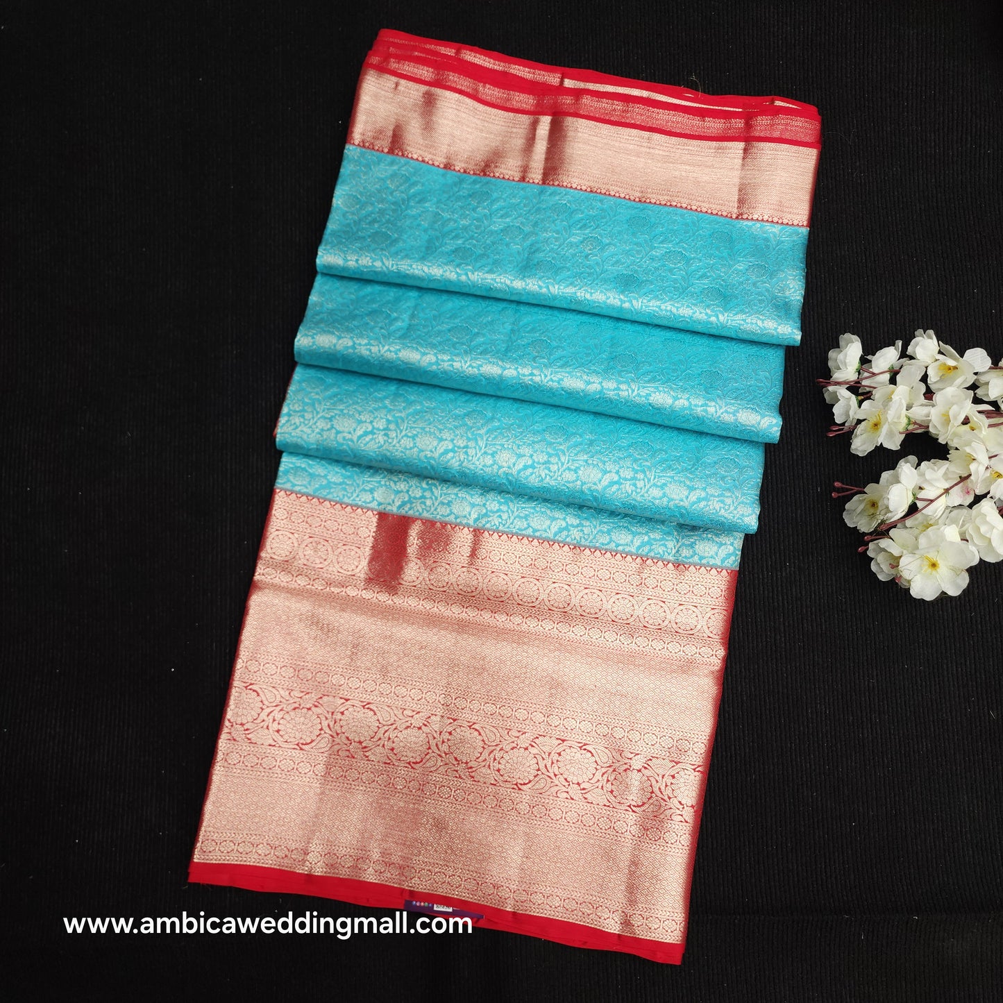 Pure German Silver Zari Pattu Saree