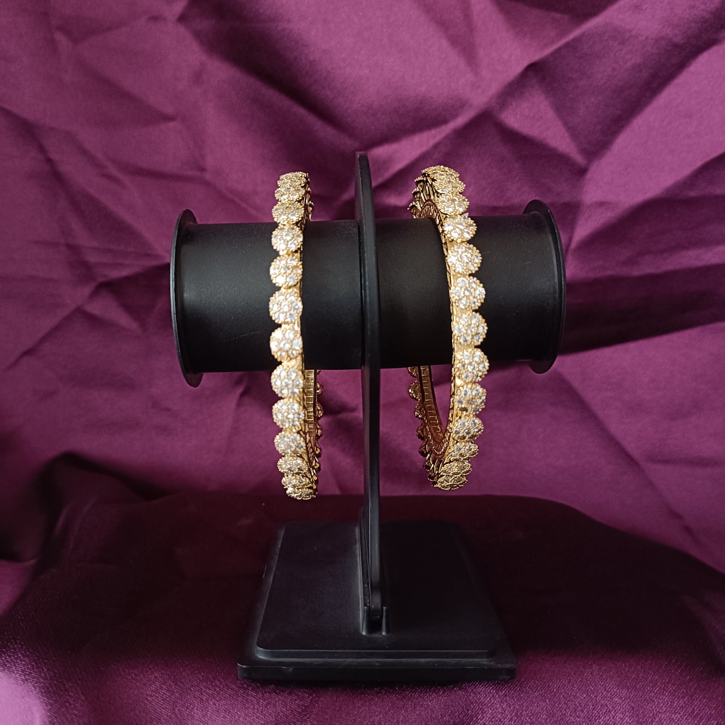 Beautiful AD Studded Bangles - Ambica Wedding Mall