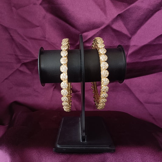Beautiful AD Studded Bangles - Ambica Wedding Mall
