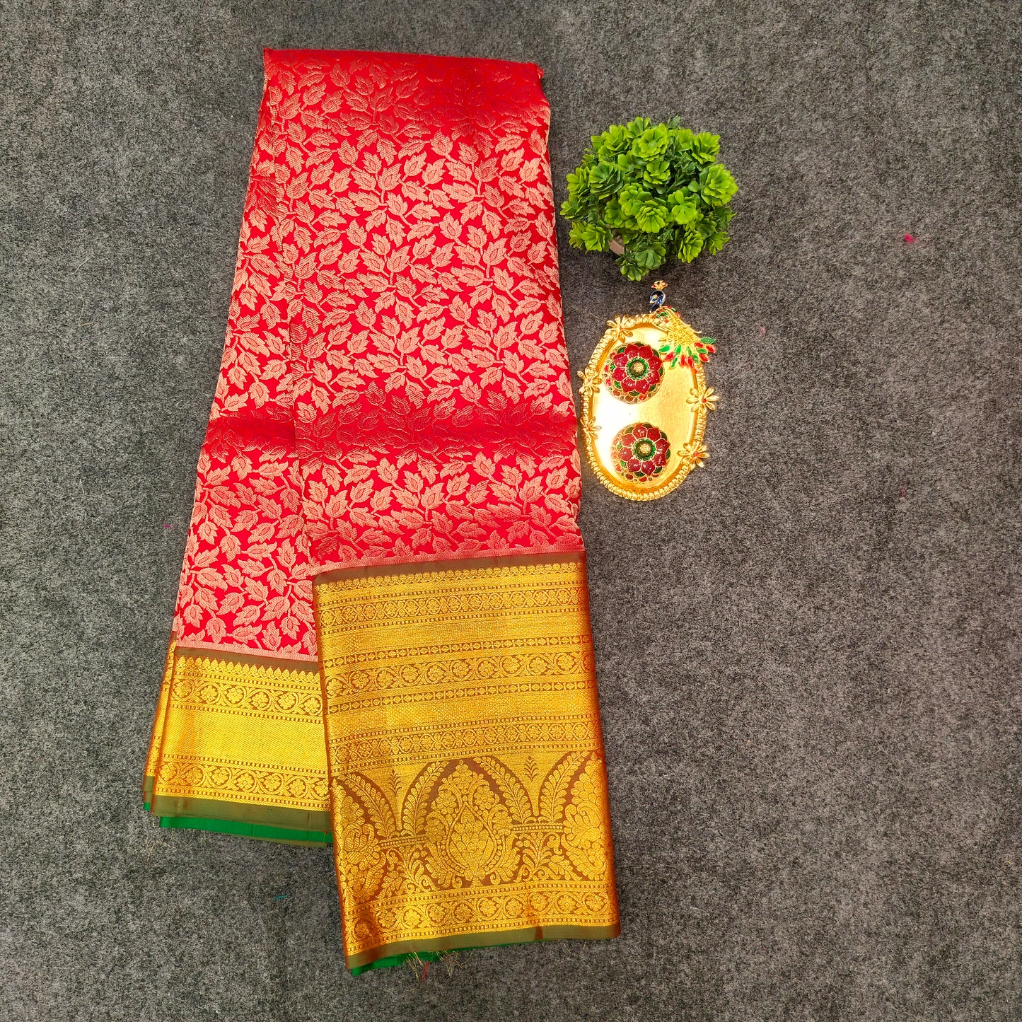 Kanchi Pattu Bridal Pure Zari Saree - Ambica Wedding Mall