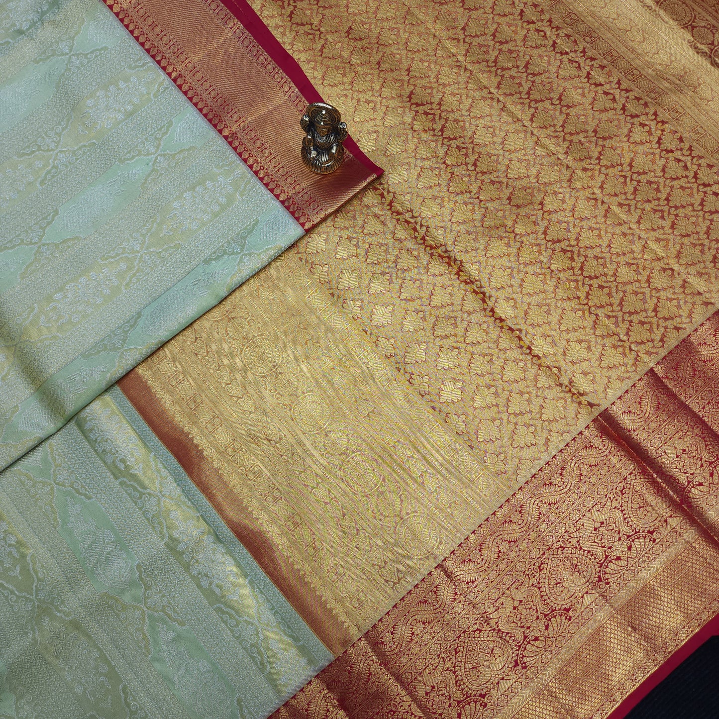 Pure Handloom Kanchi Pattu Bridal Saree