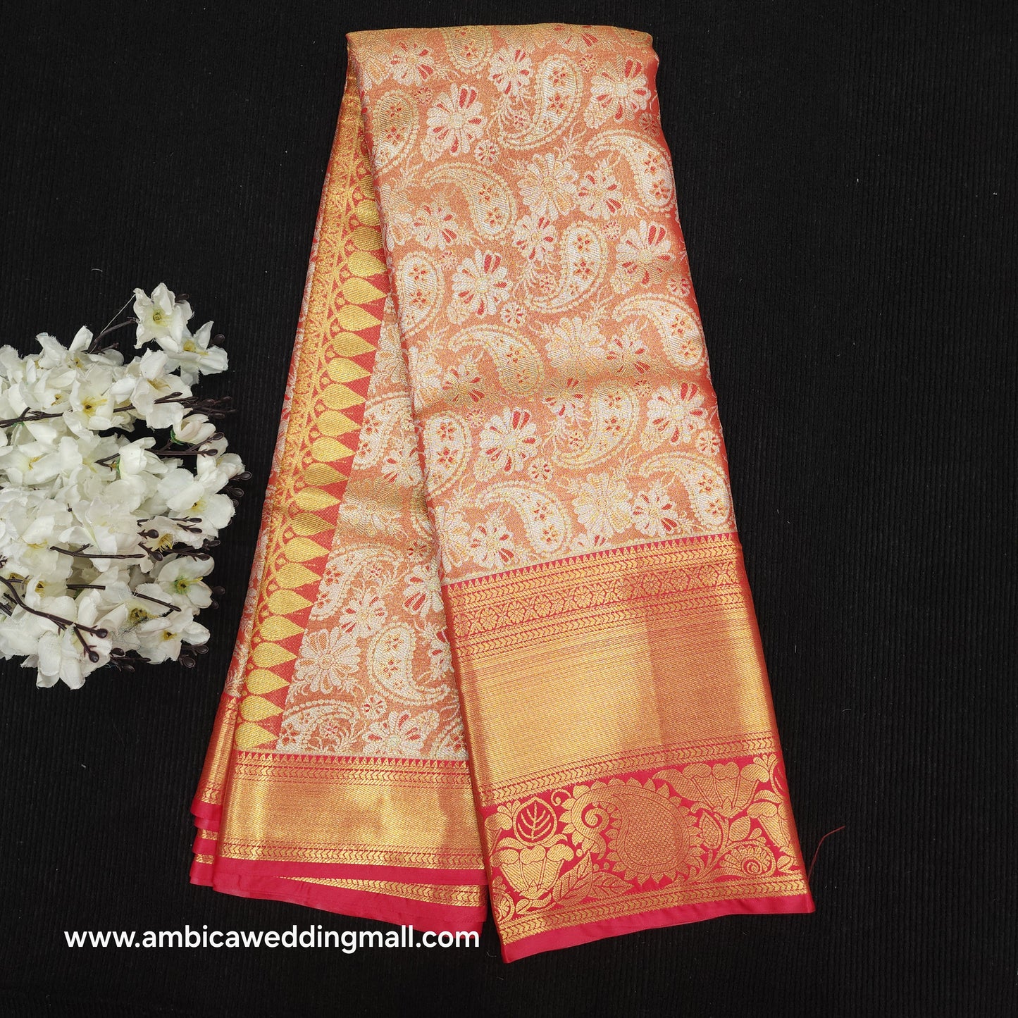✨️Kanchi pattu semi one gram gold saree✨️